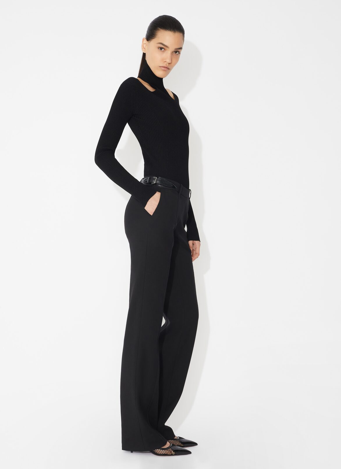 Tailored wool pant ALAÏA BLACK TAILORED WOOL PANT